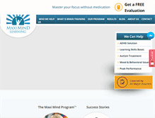 Tablet Screenshot of maximind.ca